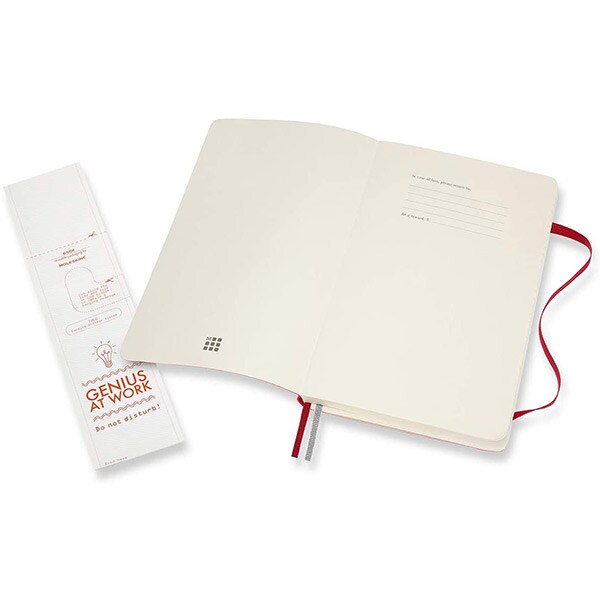 Carnet notite MOLESKINE Expanded Soft Notebook, velina, Large, 200 file, rosu