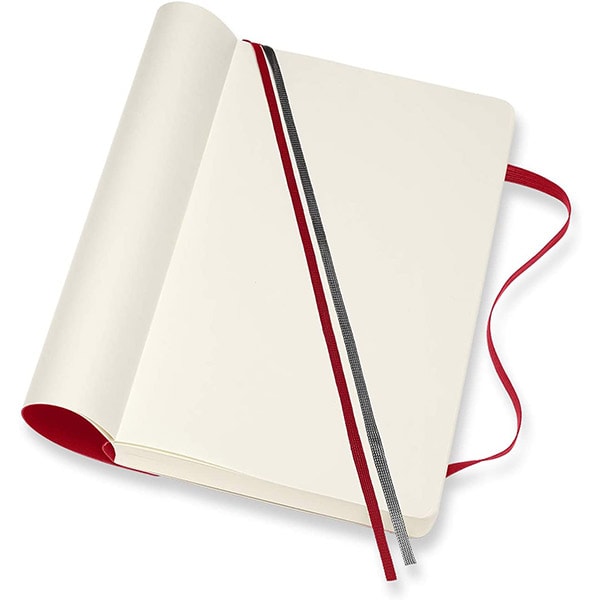 Carnet notite MOLESKINE Expanded Soft Notebook, velina, Large, 200 file, rosu