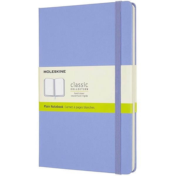 Carnet notite MOLESKINE Hydrangea Hard Notebook, Large, velina, 120 file, albastru deschis