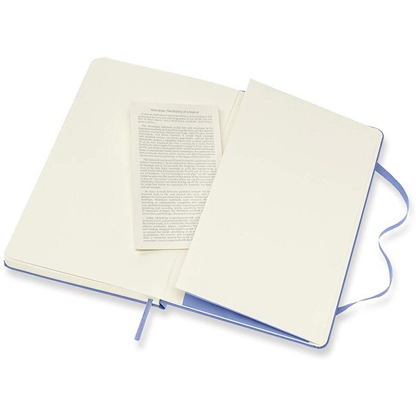 Carnet notite MOLESKINE Hydrangea Hard Notebook, Large, velina, 120 file, albastru deschis