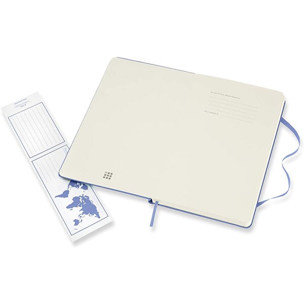 Carnet notite MOLESKINE Hydrangea Hard Notebook, Large, velina, 120 file, albastru deschis