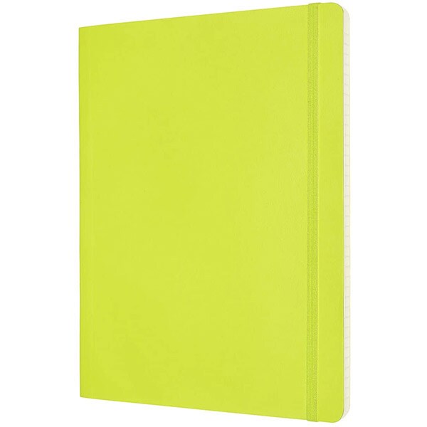 Carnet notite MOLESKINE Lemon Green Ruled Soft Notebook, dictando, Extra Large, 96 file, verde deschis 