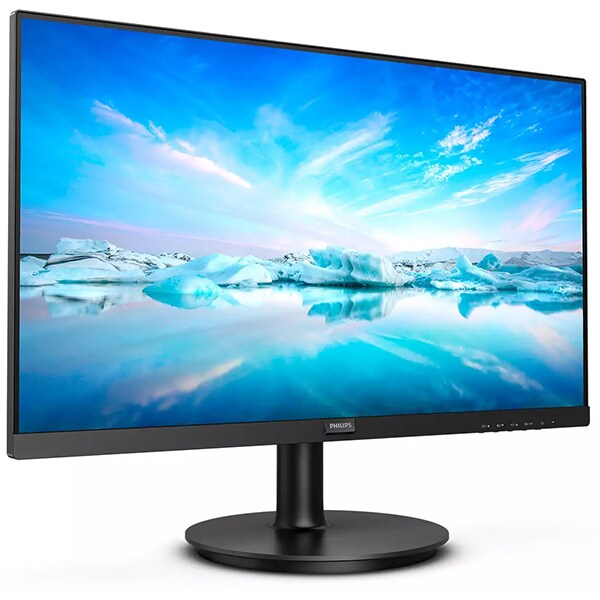 Monitor LED VA PHILIPS 242V8LA, 23.8", Full HD, 75Hz, Flicker-Free, negru
