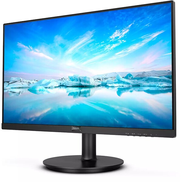 Monitor LED VA PHILIPS 242V8LA, 23.8", Full HD, 75Hz, Flicker-Free, negru