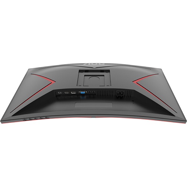 Monitor Gaming curbat LED VA AOC C27G2ZE/BK, 27" Full HD, 240Hz, FreeSync Premium, Flicker Free, negru-rosu