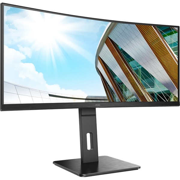 Monitor LED VA AOC CU34P2A, 34", Ultra Wide QHD, 100Hz, AdaptiveSync, negru