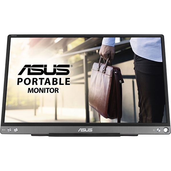 Monitor portabil LCD IPS ASUS ZenScreen MB16ACE, 15.6", Full HD, 60Hz, Flicker Free, gri inchis