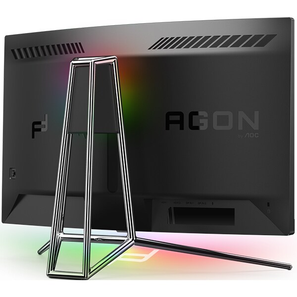 Monitor Gaming curbat LED VA AOC Porsche Design PD27, 27", QHD, 240Hz,  AdaptiveSync, HDR, negru