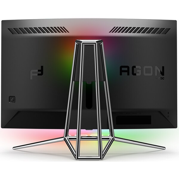 Monitor Gaming curbat LED VA AOC Porsche Design PD27, 27", QHD, 240Hz,  AdaptiveSync, HDR, negru