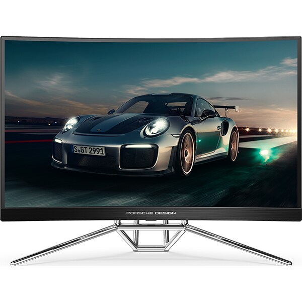 Monitor Gaming curbat LED VA AOC Porsche Design PD27, 27", QHD, 240Hz,  AdaptiveSync, HDR, negru