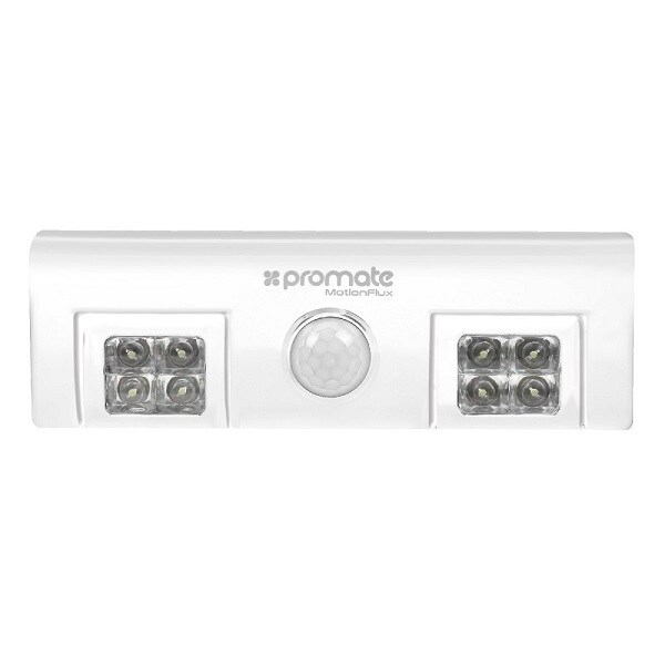 Aplica LED cu senzor de miscare PROMATE MOTIONFLUX, Baterie Li-Ion, 40 lumeni, 3.7V, alb