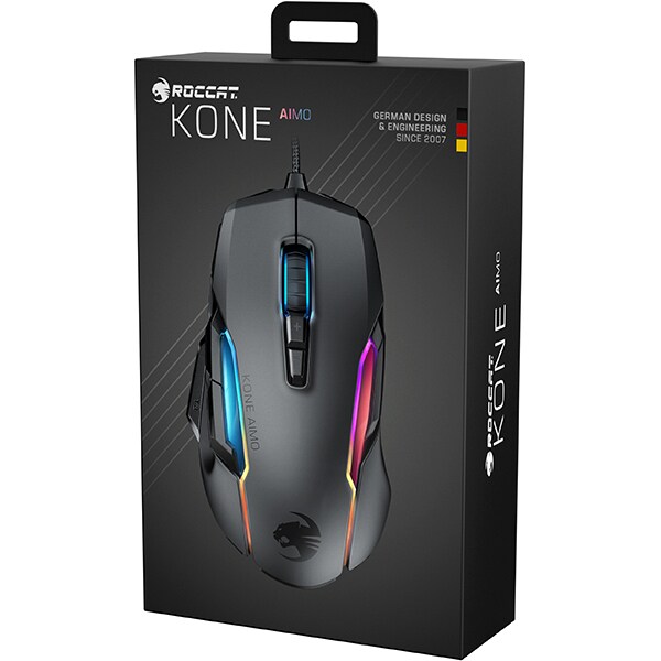 Mouse Gaming ROCCAT Kone AIMO REMASTERED, 16000 dpi, negru