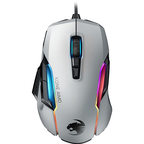 Mouse Gaming ROCCAT Kone AIMO REMASTERED, 16000 dpi, alb