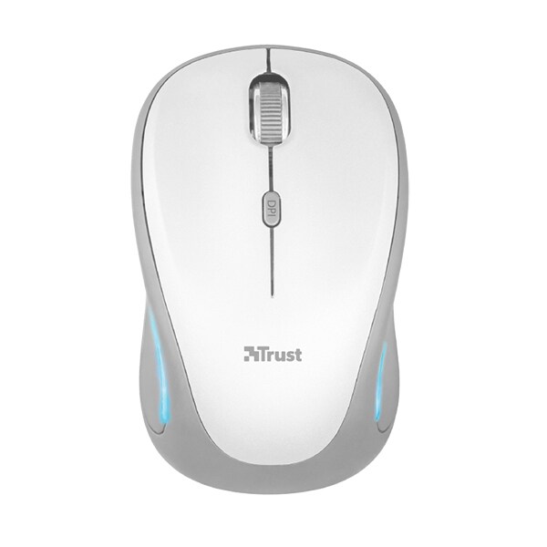 Mouse Wireless TRUST YVI FX, 1600 dpi, alb