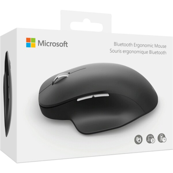 Mouse Bluetooth MICROSOFT Ergonomic, 2400 dpi, negru