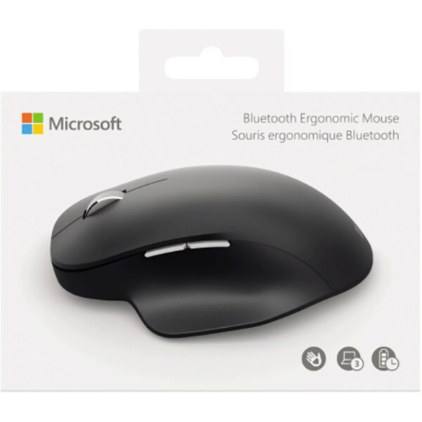 Mouse Bluetooth MICROSOFT Ergonomic, 2400 dpi, negru