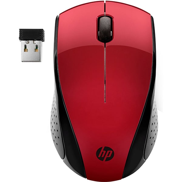 Mouse Wireless HP 220, 1600 dpi, rosu