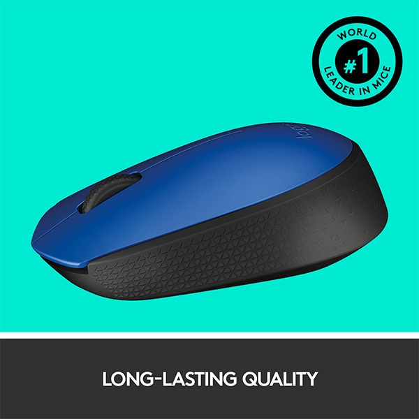 Mouse Wireless LOGITECH M171, 1000 dpi, albastru