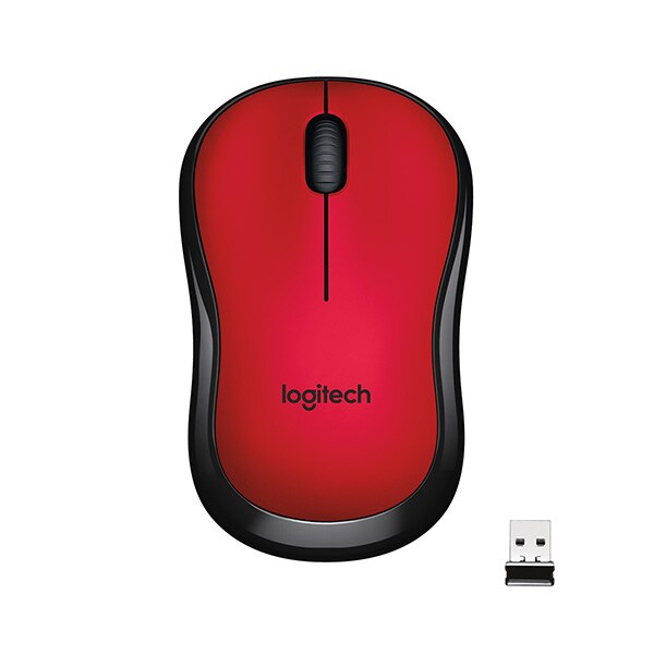 Mouse Wireless LOGITECH M220 Silent, 1000 dpi, rosu