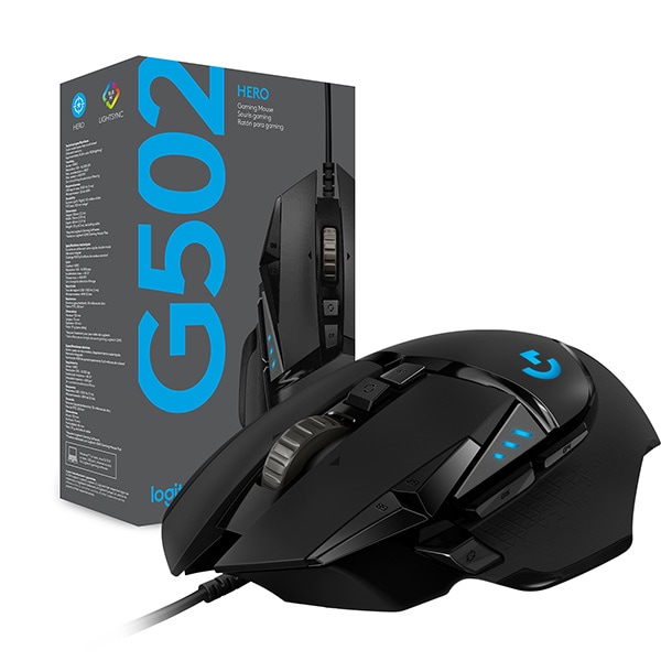 Mouse Gaming LOGITECH G502 HERO High Performance, 24.000 dpi, negru