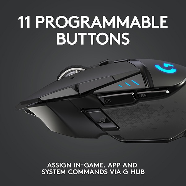 Mouse Gaming Wireless LOGITECH G502 Lightspeed, Dual-Mode, 16000 dpi, negru