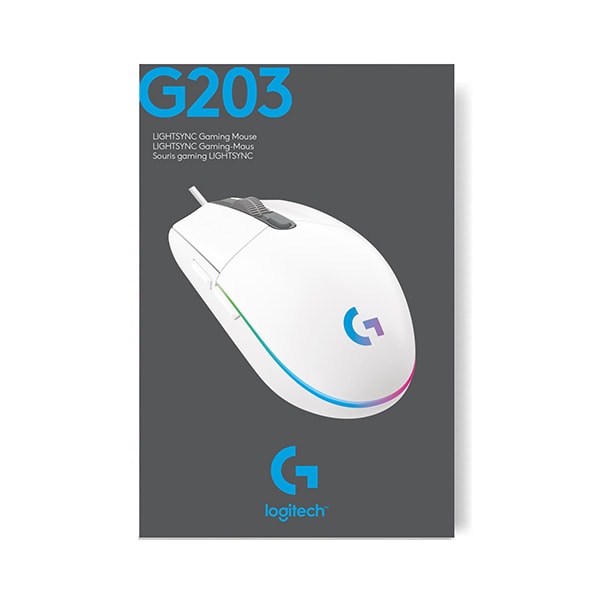 Mouse Gaming LOGITECH G102 LIGHTSYNC, 8000 dpi, alb