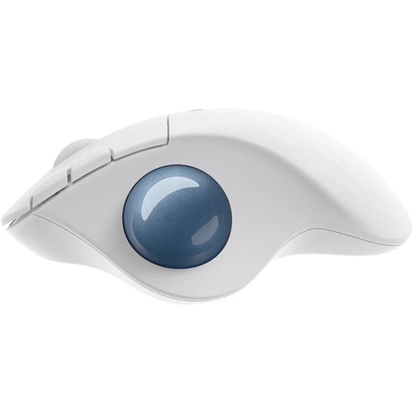 Mouse Wireless LOGITECH Ergo M575S, Dual Mode, 2000 dpi, Bluetooth, alb