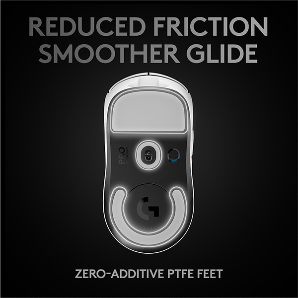Mouse Gaming Wireless LOGITECH G Pro X Superlight, 25400 dpi, alb