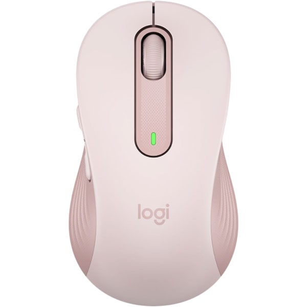 Mouse Wireless LOGITECH Signature M650 Large, Dual Mode, 2000 dpi, Bluetooth, roz