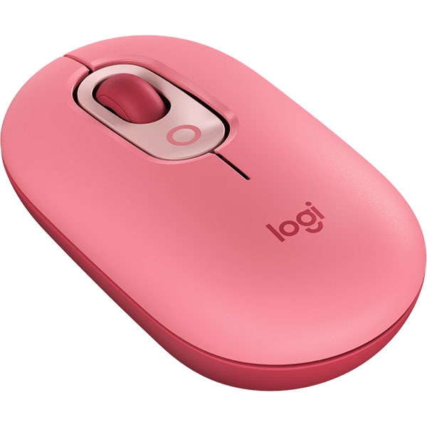 Mouse Wireless LOGITECH Pop Emoji, Dual Mode, 4000 dpi, Bluetooth, roz