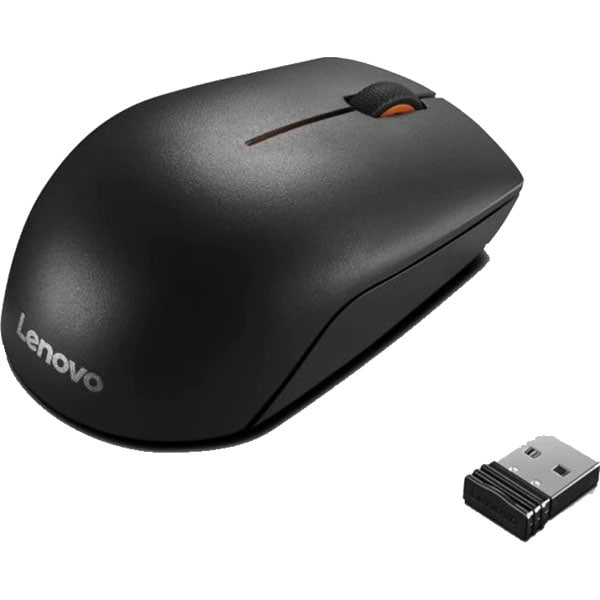 Mouse Wireless LENOVO 300, 1000 dpi, negru