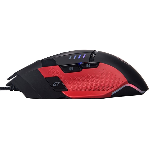 Mouse Gaming MARVO G981, 8000 dpi, negru-rosu