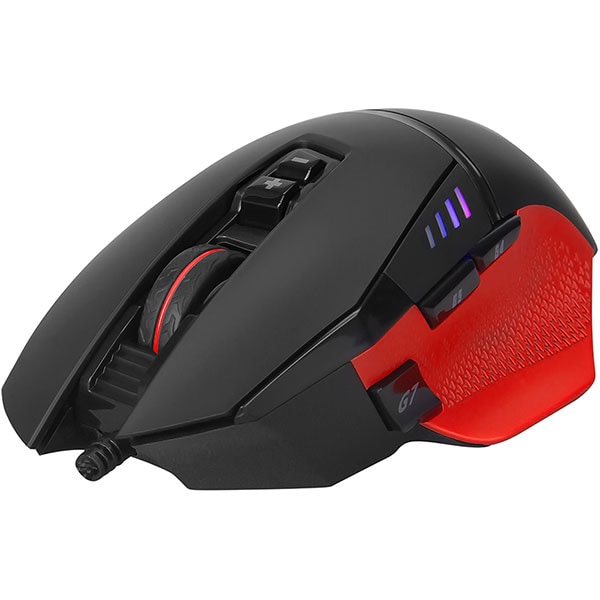 Mouse Gaming MARVO G981, 8000 dpi, negru-rosu