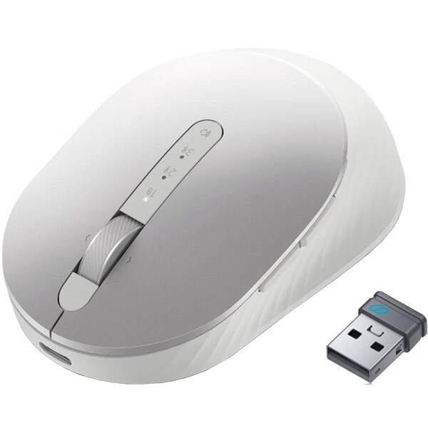 Mouse Wireless DELL MS7421W, Dual Mode, 1600 dpi, Bluetooth, argintiu