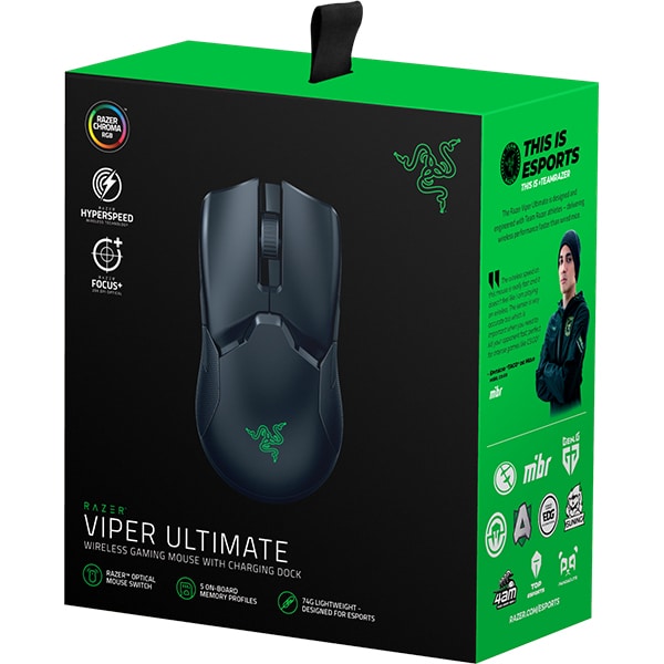 Mouse Gaming Wireless RAZER Viper Ultimate, Dual-Mode, 20000 dpi, Bluetooth, negru