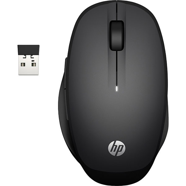 Mouse Wireless HP Dual Mode, 3600 dpi, Bluetooth, negru