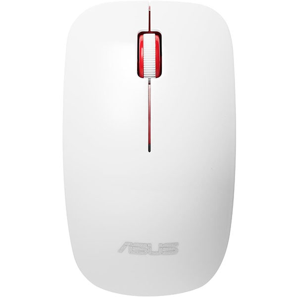 Mouse Wireless ASUS WT300, 1600 dpi, alb-rosu