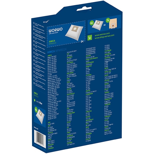 Kit WORWO MPMB02K: 4 saci + 1 filtru absorbant