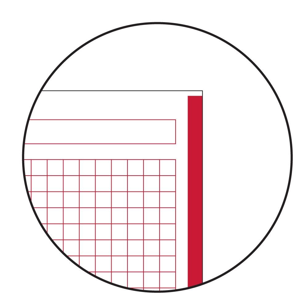 Caiet pentru scoala MIQUELRIUS, matematica, A4, 80 file, legatura spirala, rosu