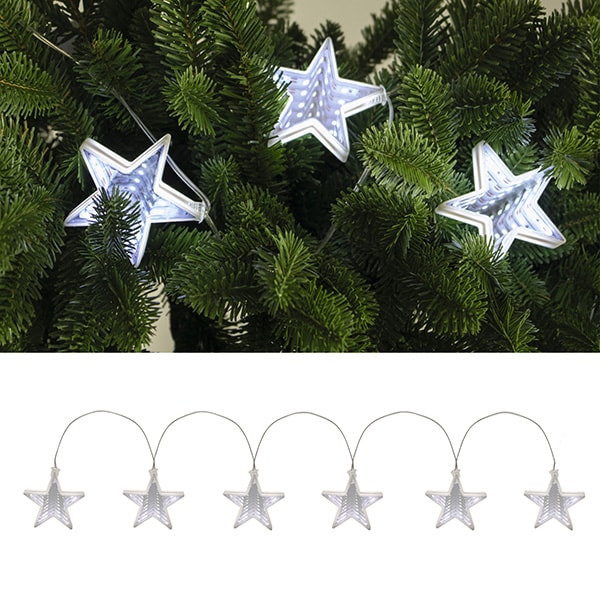 Ghirlanda luminoasa HOME MRLC6S, stea, 12 led-uri, 1m