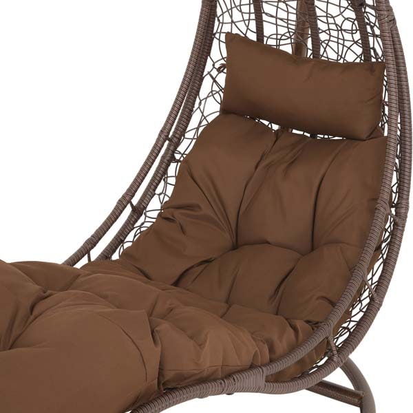 Leagan gradina Chill, 80 x 105 x 195 cm, maro
