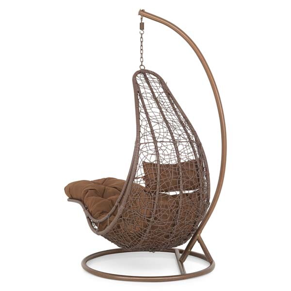 Leagan gradina Chill, 80 x 105 x 195 cm, maro