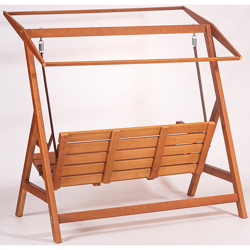 Balansoar gradina Swing 2 locuri, 170 x 100 x 165 cm, maro deschis-crem
