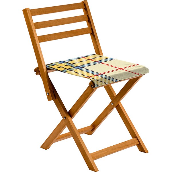 Scaun terasa GAUGE CONCEPT Patricia CSBSND-05, lemn, 40 x 44 x 75 cm, multicolor