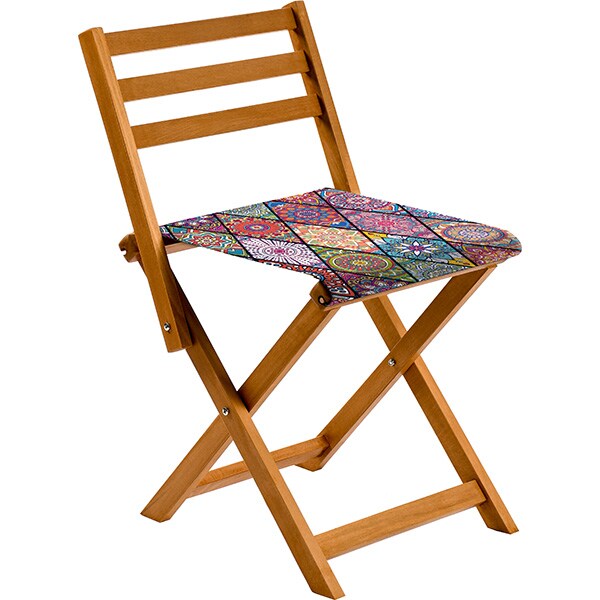 Scaun terasa GAUGE CONCEPT Patricia CSBSND-72, lemn, 40 x 44 x 75 cm, multicolor