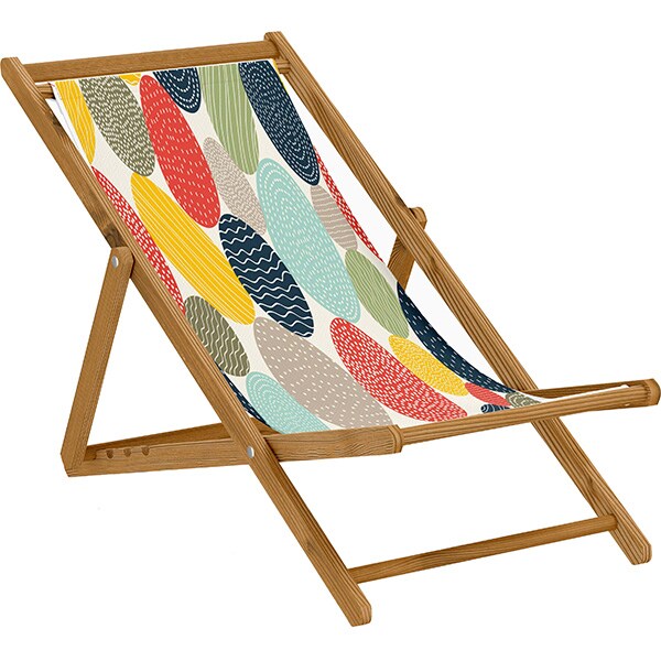 Sezlong gradina GAUGE CONCEPT Rafa CS-SNY-52, lemn, 125.5 x 62.5 x 90 cm, multicolor