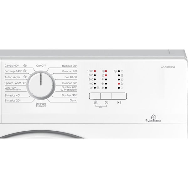 Masina de spalat rufe frontala slim ARCTIC APL71015XLW0, 7 kg, 1000rpm, Clasa E, alb