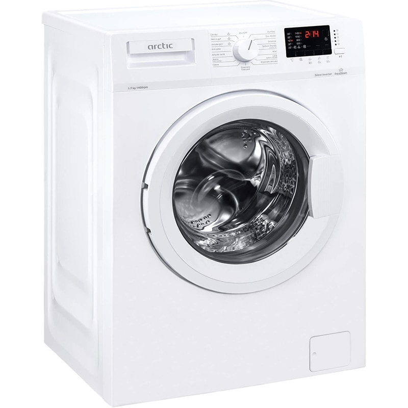 Masina de spalat rufe frontala ARCTIC APL71424XLW0, Extra Steam, 7kg, 1400rpm, Clasa D, alb