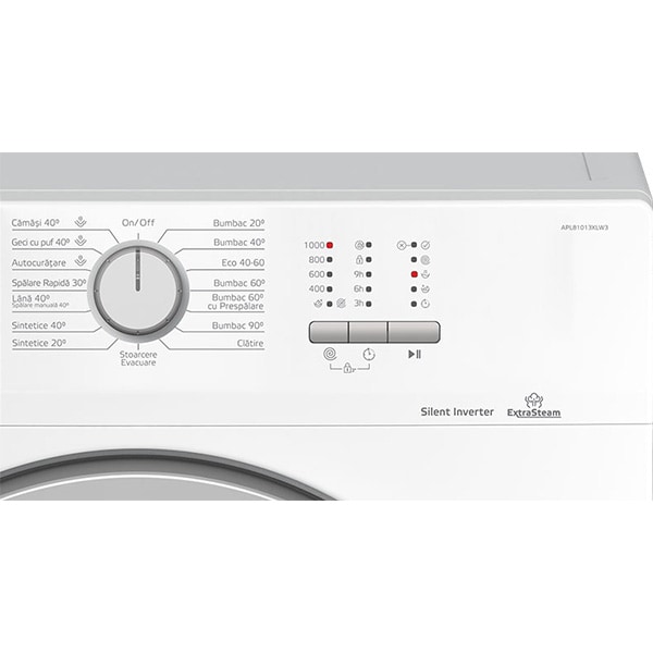 Masina de spalat rufe frontala ARCTIC APL81013XLW3, 8 kg, 1000 rpm, Clasa C, alb