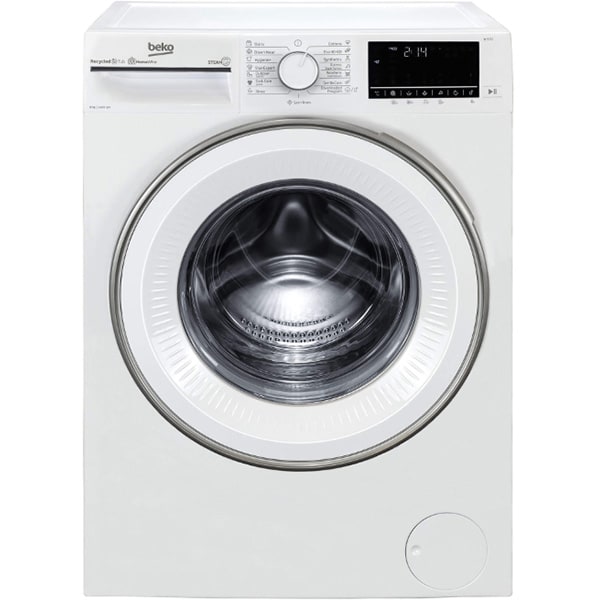 Masina de spalat rufe frontala BEKO B3WFU7843WB, SteamCure, 8kg, 1400rpm, Clasa C, alb